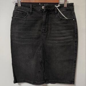 Sanctuary Black Jean Skirt